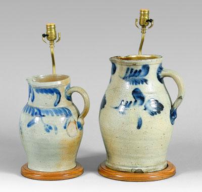 Two salt glaze stoneware