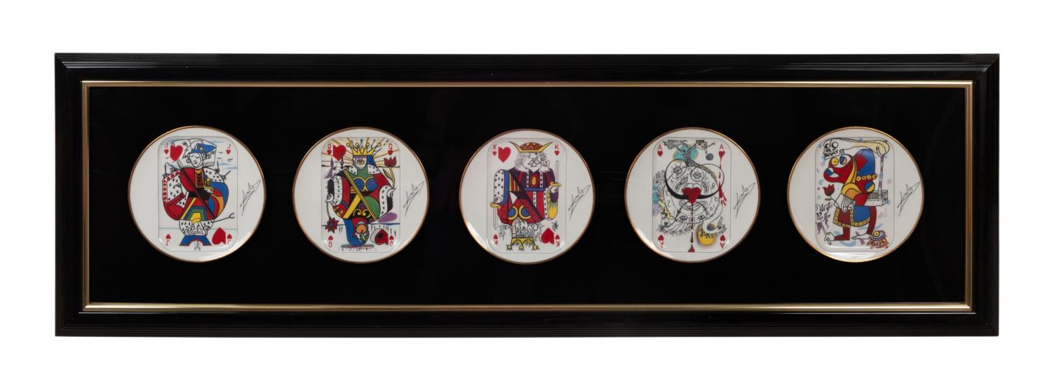 TWO SALVADOR DALI ITEMS; PLATES &