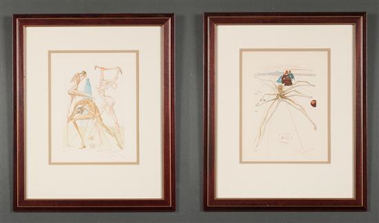Two Salvador Dali lithographs