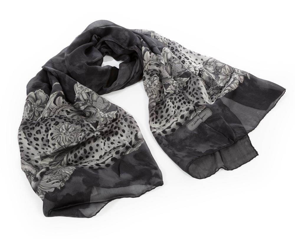 TWO SALVATORE FERRAGAMO SILK