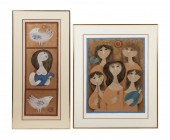 TWO SAMI BRISS SERIGRAPHS, GIR