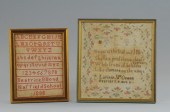 TWO SAMPLERS 1888 AND 1850 Sma
