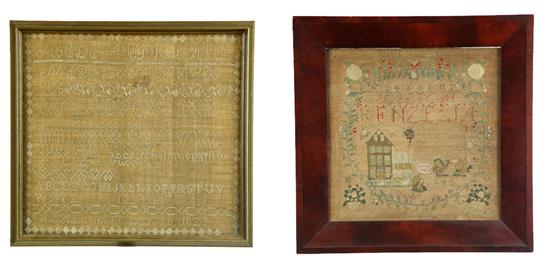 TWO SAMPLERS.  Ann Sanborn 
