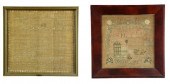 TWO SAMPLERS.  Ann Sanborn  po