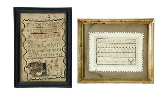 TWO SAMPLERS.  Anne Caldwell 