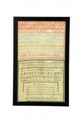 TWO SAMPLERS.  Mary Ann Timmin