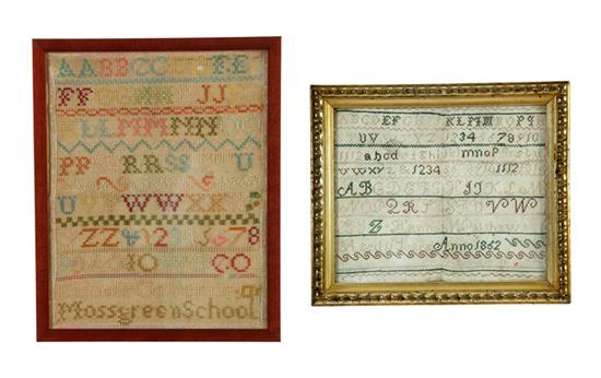 TWO SAMPLERS.  Minnie Osborne 