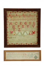 TWO SAMPLERS.  Phebe Lamborn