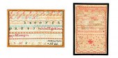 TWO SAMPLERS.  Probably Americ