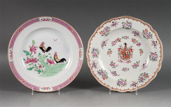 Two Samson porcelain plates in