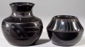 Two San Ildefonso Pueblo Black