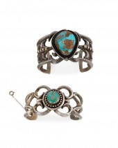 TWO SANDCAST BRACELETSTwo sand