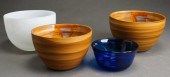 TWO SANGO CERAMIC BOWLS, A WHI
