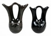 TWO SANTA CLARA BLACKWARE WEDD