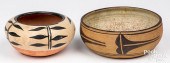 TWO SANTO DOMINGO INDIAN POTTE