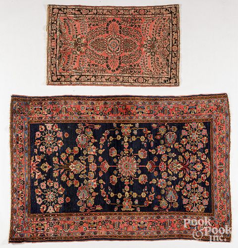 TWO SAROUK CARPETSTwo Sarouk