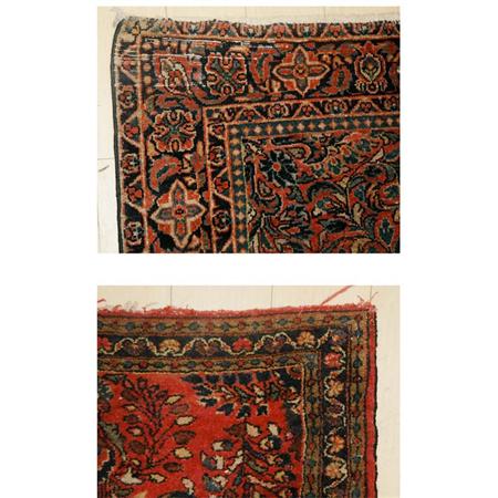 Two Sarouk Rugs 	 