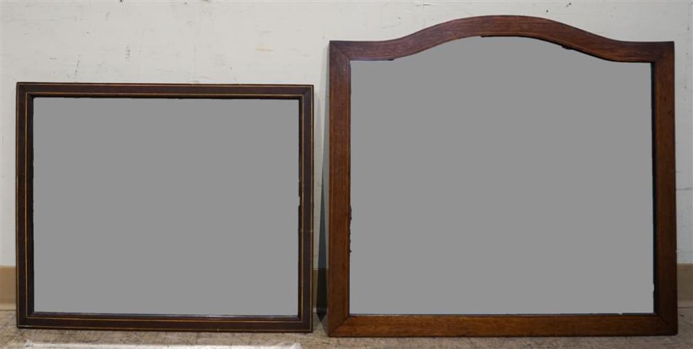 TWO SATINWOOD INLAID MAHOGANY