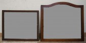 TWO SATINWOOD INLAID MAHOGANY