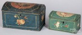 TWO SCANDINAVIAN PAINTED DOME