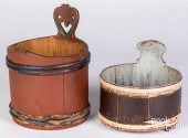 TWO SCANDINAVIAN PAINTED PIGGI
