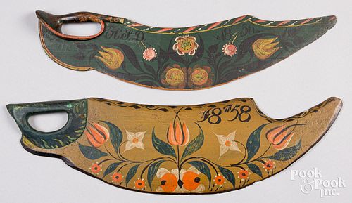 TWO SCANDINAVIAN PAINTED