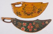 TWO SCANDINAVIAN PAINTED SCUTC
