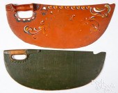 TWO SCANDINAVIAN PAINTED SCUTC