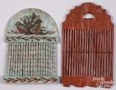 TWO SCANDINAVIAN PAINTED TAPE