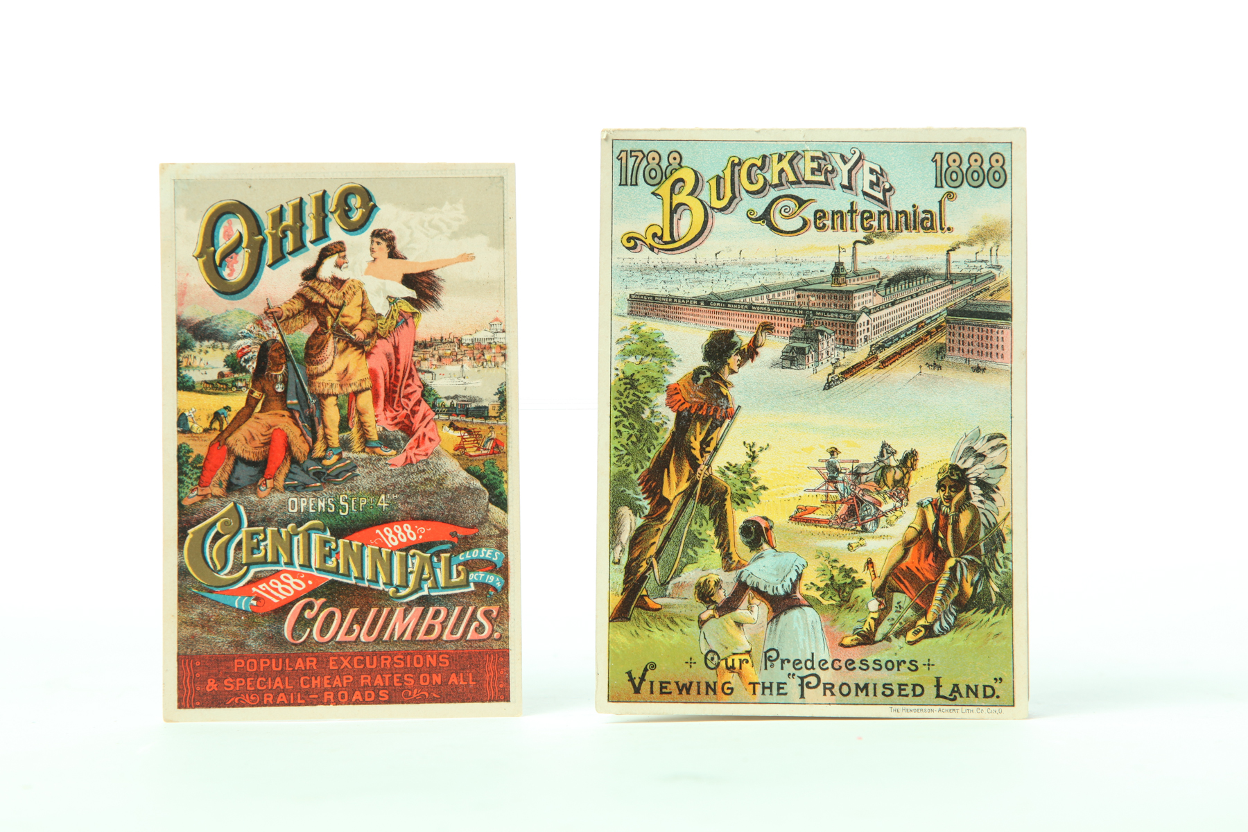 TWO SCARCE OHIO CENTENNIAL TRADE