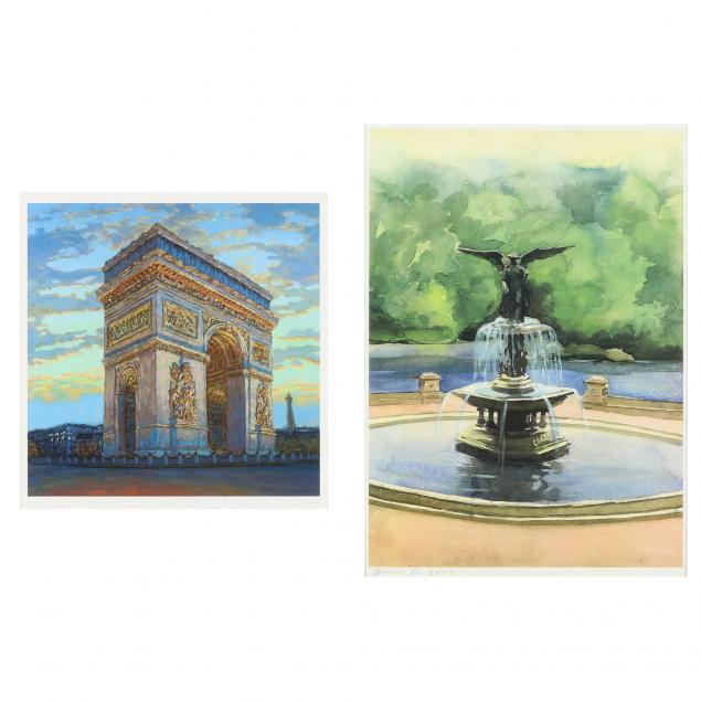 TWO SCENIC PRINTS The first: