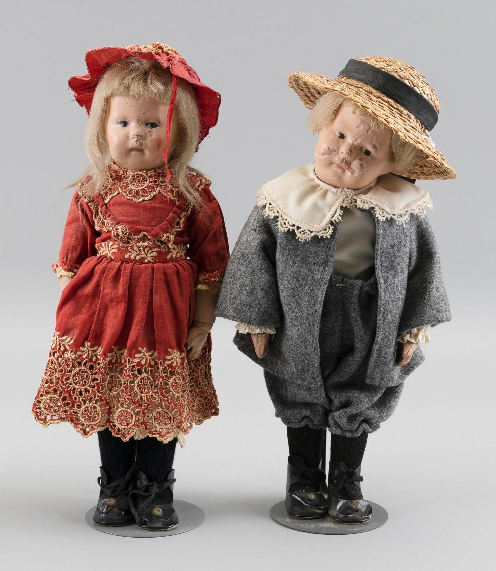 TWO SCHOENHUT DOLLS EARLY 20TH