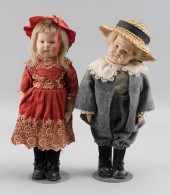 TWO SCHOENHUT DOLLS EARLY 20TH