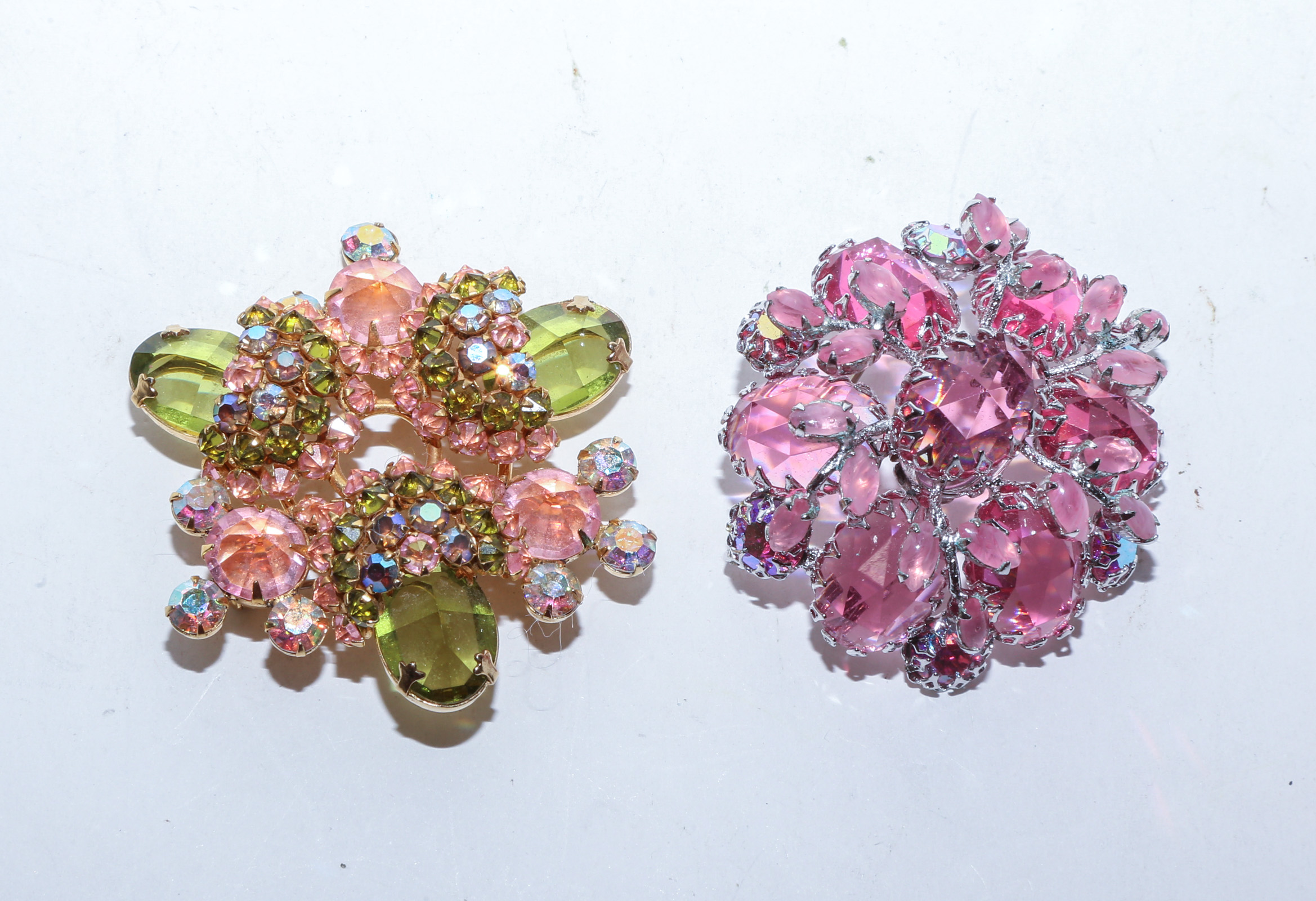 TWO SCHREINER NY BROOCHES