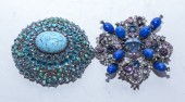 TWO SCHREINER NY BROOCHES Comp