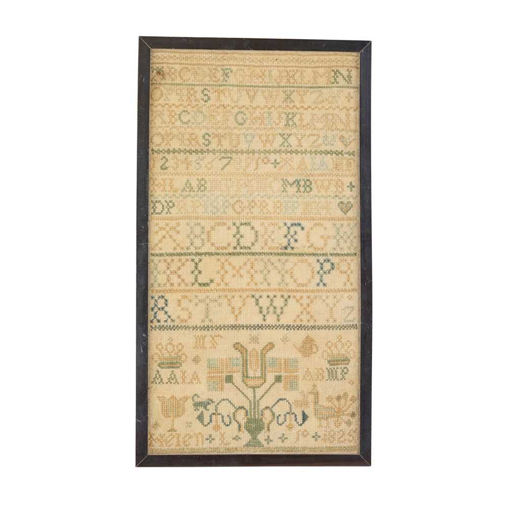 TWO SCOTTISH ALPHABET SAMPLERS 19TH