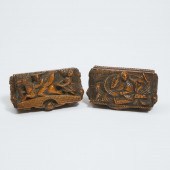 Two Scottish Carved Sycamore R