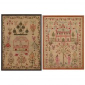 TWO SCOTTISH HOUSE SAMPLERS
EA