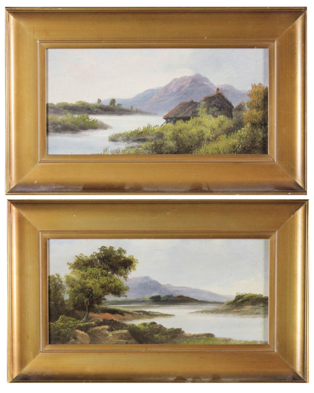TWO SCOTTISH RIVER LANDSCAPES, OILS