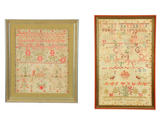 TWO SCOTTISH SAMPLERS.  Early