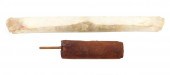 TWO SCROLLS, ONE WITH HEBREW T