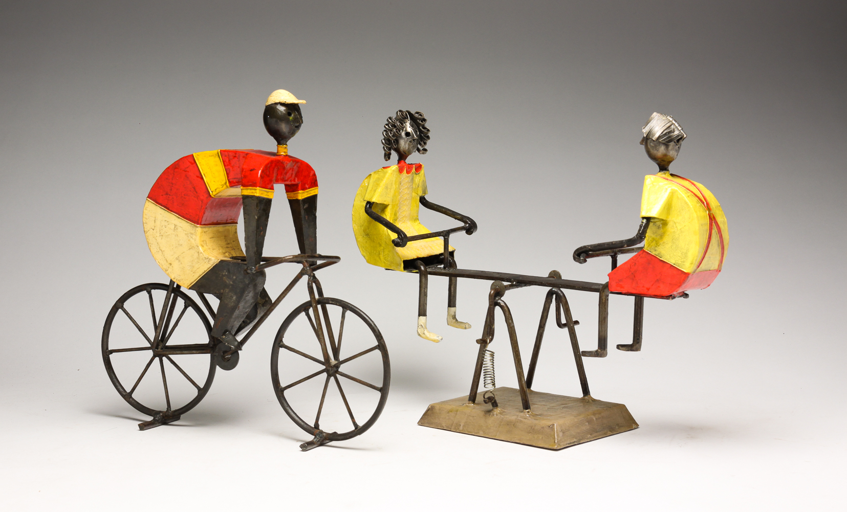 TWO SCULPTURES BY LUIS FELGUEREZ.