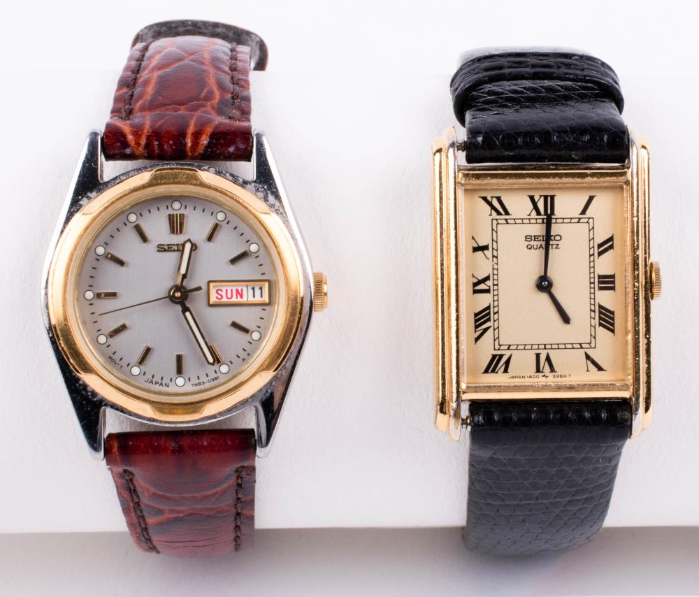 TWO SEIKO WOMEN'S WRISTWATCHESTWO