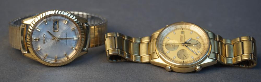 TWO SEIKO WRISTWATCHES, EACH WITH