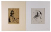 TWO SELF-PORTRAIT PRINTS, DRYP