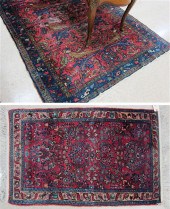 TWO SEMI-ANTIQUE PERSIAN AREA
