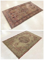 TWO SEMI-ANTIQUE PERSIAN AREA