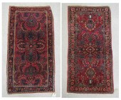 TWO SEMI-ANTIQUE PERSIAN SAROU