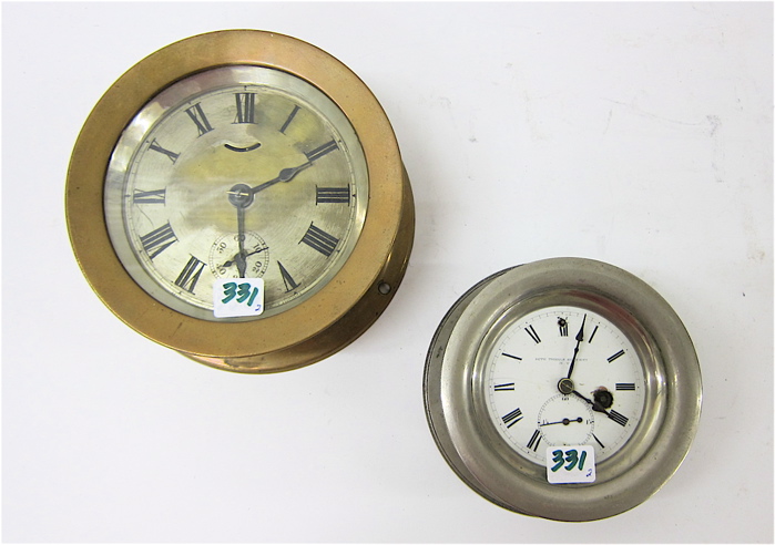 TWO SETH THOMAS SHIP'S CLOCK Seth