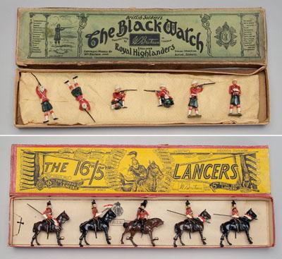 Two sets Britains toy soldiers: set